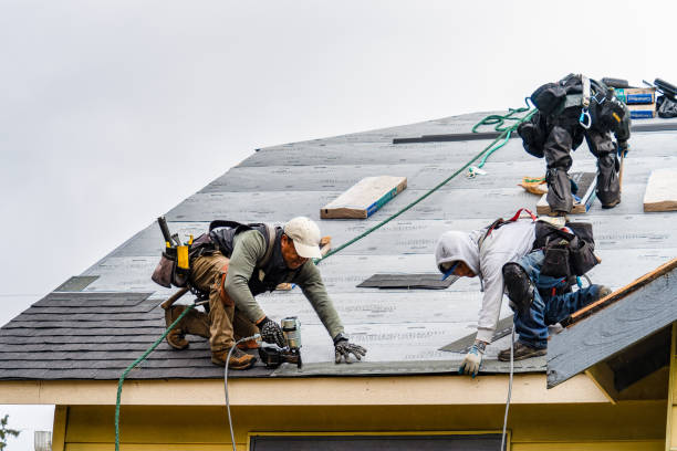 Professional Gutter Installation technician working in Bluefield, VA